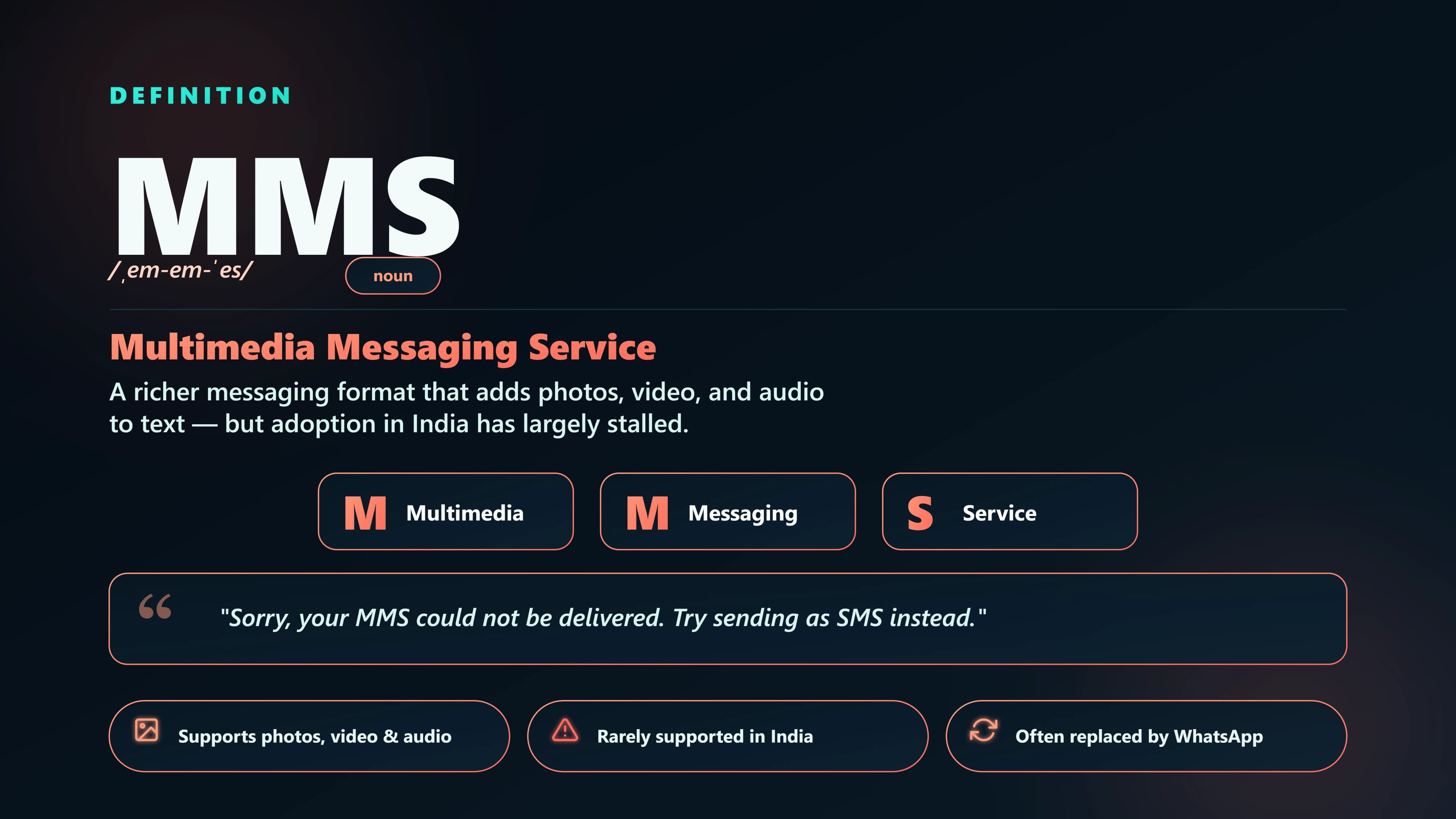 Phone screen showing a picture message rendered inside a chat thread.