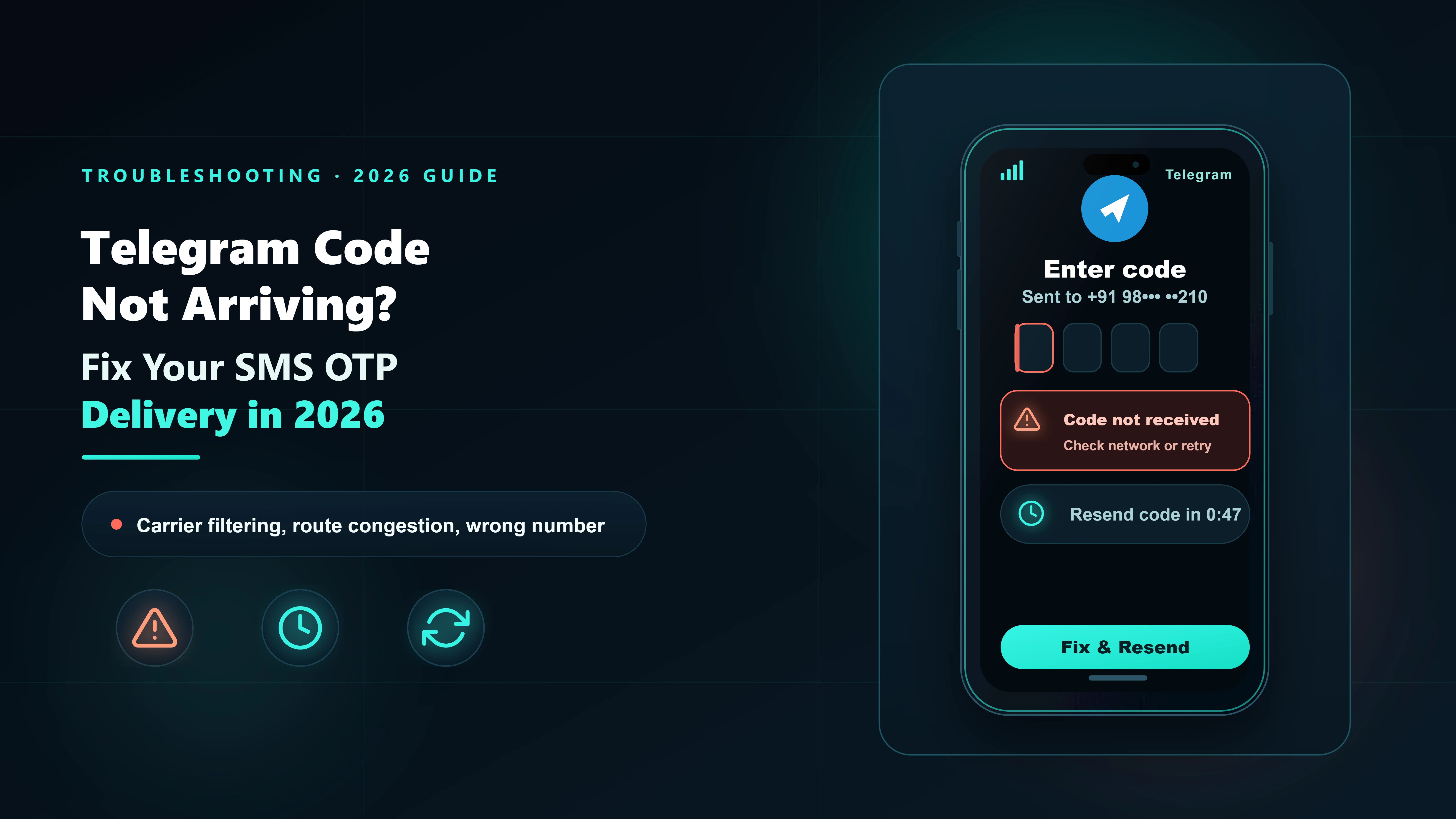 Telegram SMS Code Not Arriving? Fix It in 2026 | SMSLocal