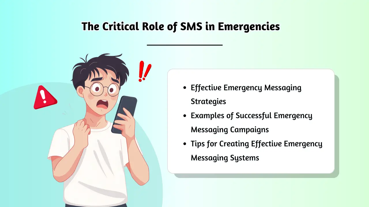 The Critical Role of SMS in Emergencies