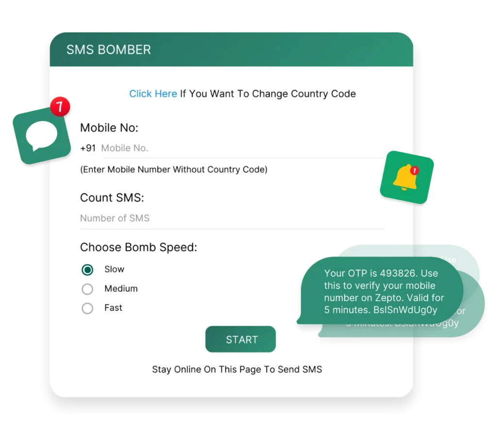 Send Bulk SMS Free with Our Online SMSBomber