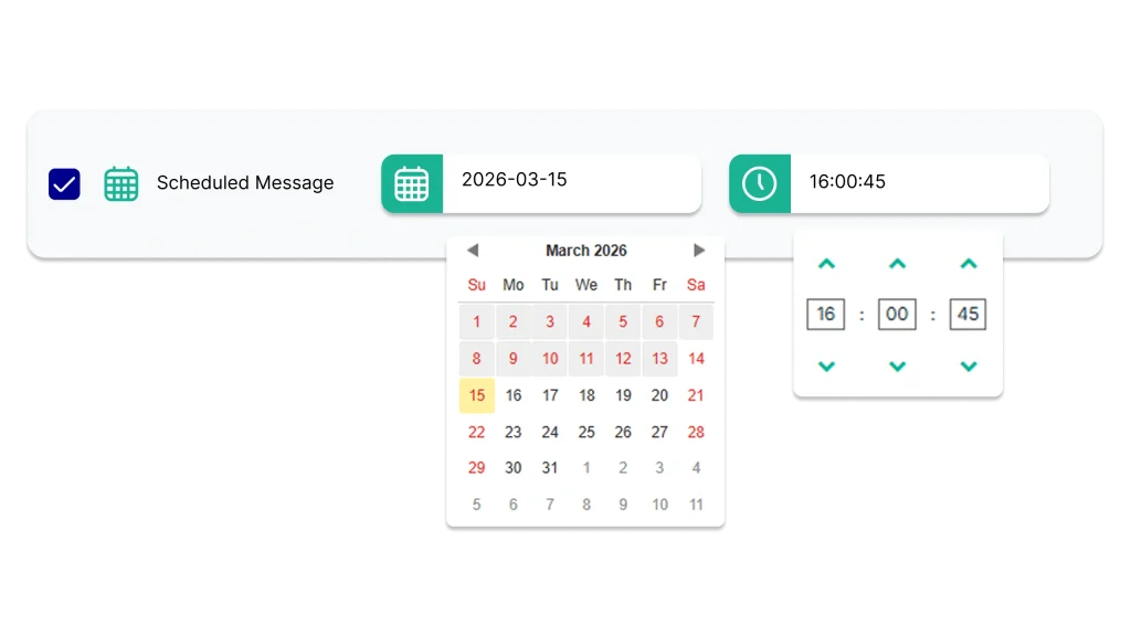 scheduling message